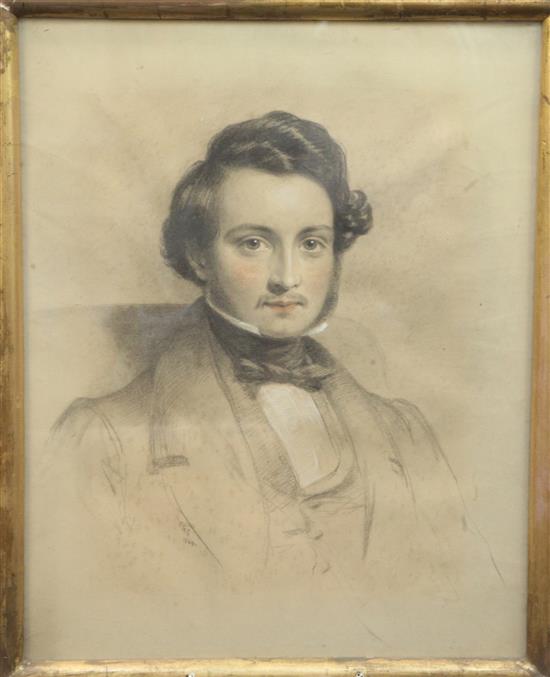 Eden Upton Eddis (1812-1901) Five portraits. 17.5 x 13in